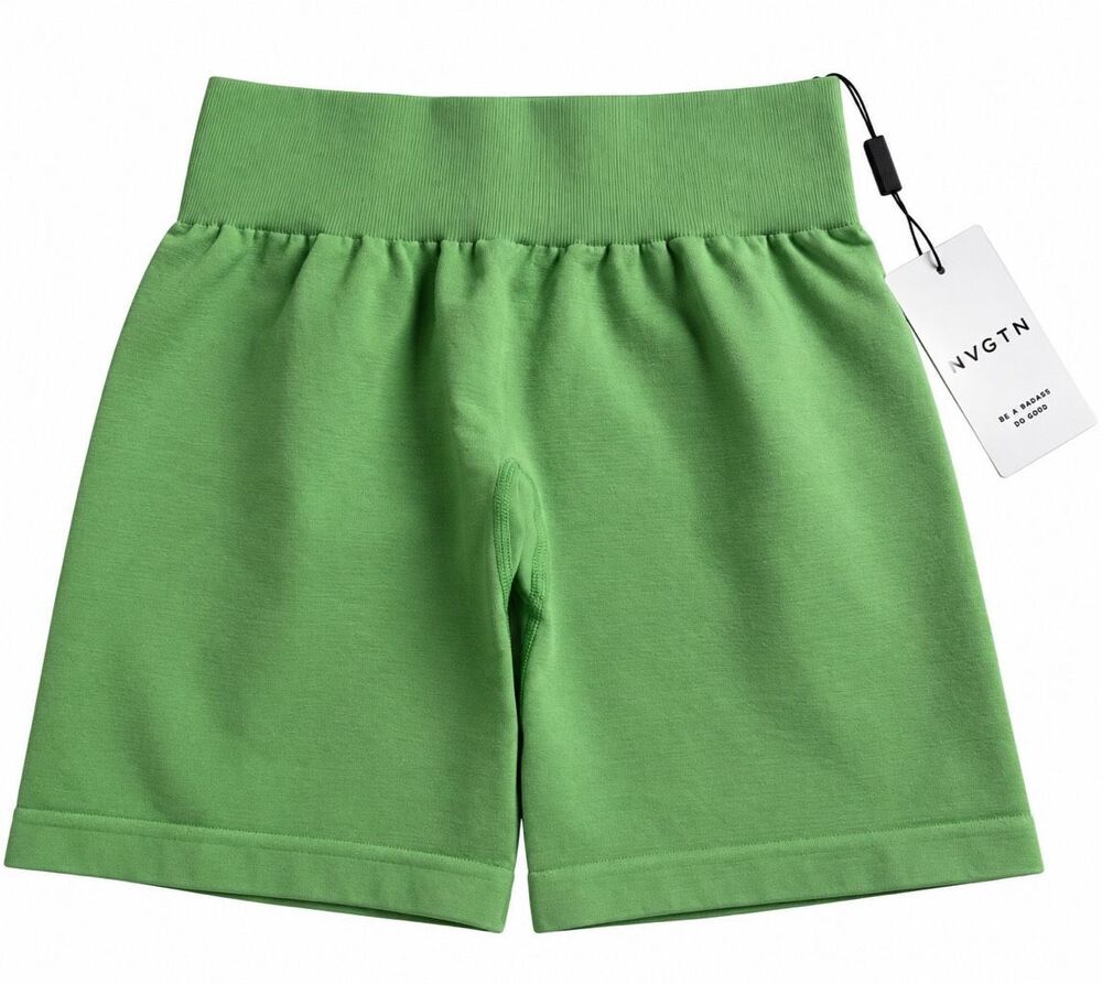 NWT NVGTN Green High Rise Seamless Athletic Shorts Women’s Size Small New